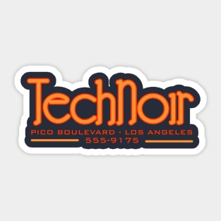 Technoir Pico Boulevard Los Angeles Sticker